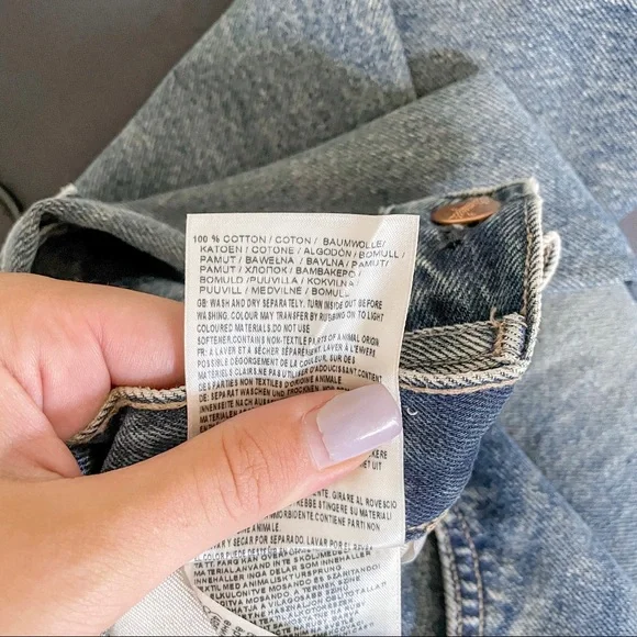 NWT Wrangler x Free People Wild West High Rise Straight Jeans Peach Tint - Picture 9 of 13